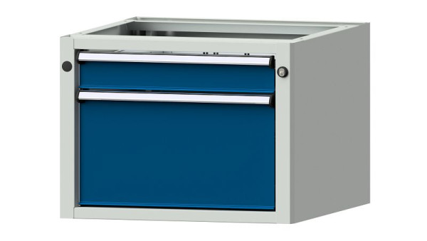 ANKE Werkbänke Unterbauschrank, Modell 1202 V, 570 x 615 x 420 mm, RAL 7035/5010, 402.001