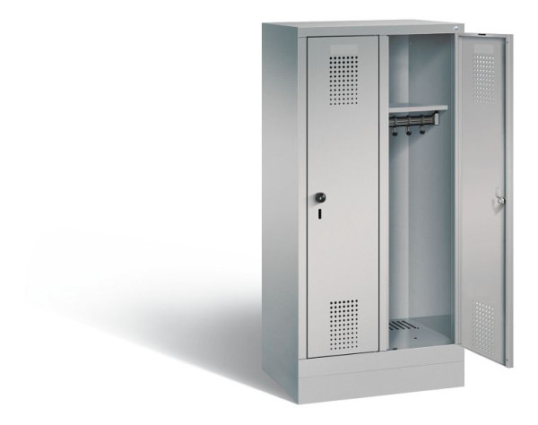 C+P Kindergarten-Spind Evolo, H1300xB610xT300mm, Farbe: Weißaluminium, 480203-20 S10076