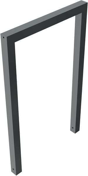 Schake Anlehnbügel aus Stahlrohr Rechteckrohr 60 x 60 mm, ohne Querholm, Gesamtbreite: 750 mm, feuerverzinkt und beschichtet DB 703, 454_075B