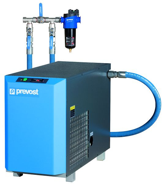 Prevost Kältetrockner mit Verbindungsschläuche, Bypass-Set und Mikrofilter, Eingang= G 1 IG, Ausgang= G 3/4 IG, Durchfluß= 140 m3/h, ALF LM140