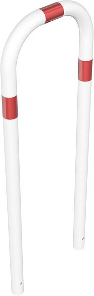 Schake Rohrbügel aus Stahlrohr Ø 60 x 2,5 mm ohne Querholm zum Einbetonieren, Gesamtbreite: 500 mm, Gesamthöhe: 1400 mm, 465_09B