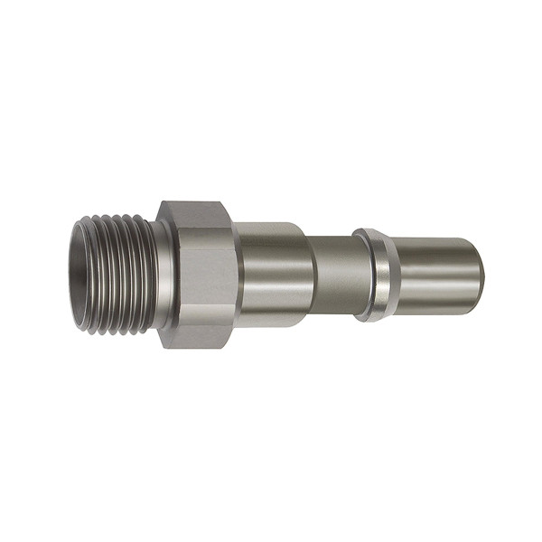 Riegler Nippel für Kupplungen NW 11, ISO 6150 C, Edelstahl, G 3/8 AG, 141991