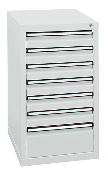 stumpf Schubladenschrank Serie STS 410, RAL 7035/7035, 7 Schubladen (6x100, 1x200 mm), 7101207