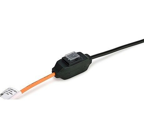 Cemo Schnurzwischenschalter komplett 16A /250V, 2-polig, Kunststoff schwarz, 90958