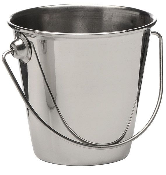APS Servier- / Saucen-Eimer, oben Ø 9 cm, Höhe: 8,5 cm, Edelstahl, 0,33 Liter, -SNACK HOLDER-, 40631