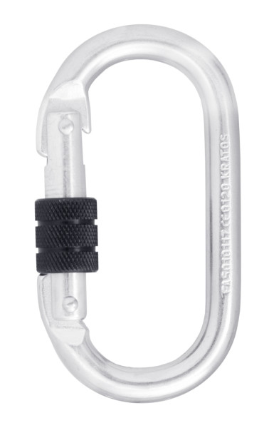 Kratos Stahl-Karabiner mit Schraubverschluss, FA5010117