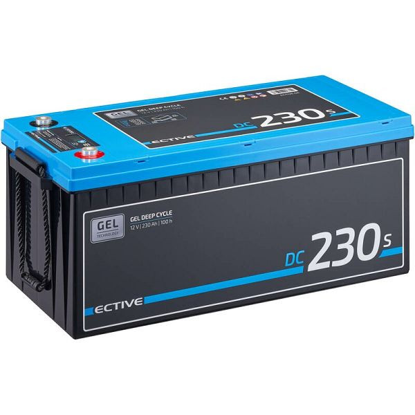 ECTIVE DC 230S GEL Deep Cycle mit LCD-Anzeige 230Ah Versorgungsbatterie, TN3818