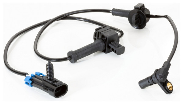 HELLA Sensor, Raddrehzahl, 2-polig, Hinterachse, Kabel: 833mm, mit Halter, 6PU 230 040-411