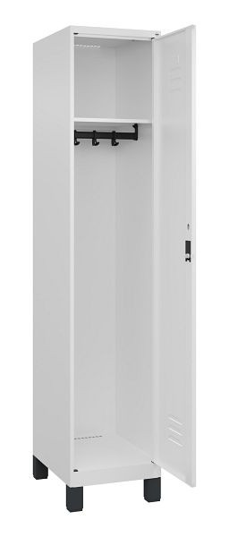C+P Spind Classic PLUS, Füße, 1 Abteil, 1950x400x500mm, 9016/9016, 080010-12 S10029