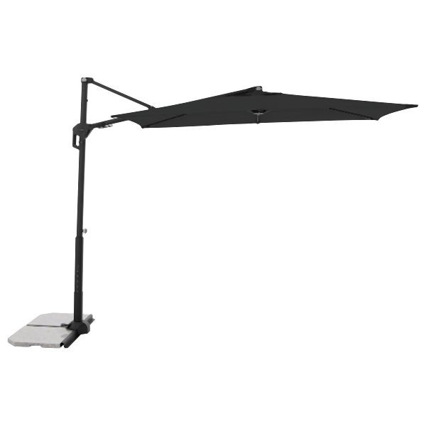 doppler ACTIVE Pendel Green Edition City Rechteckiger Balkonschirm 240x135/6teilig, Design 840 anthrazit, 459285840