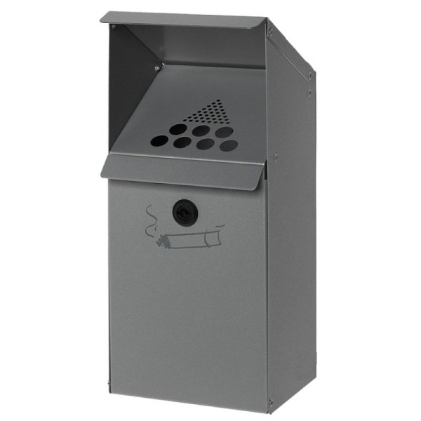 Stein HGS Zigarettenascher -Cubo Estella-, rot /410x180x150mm, Wandbefestigung (inkl. Montagematerial), 16791