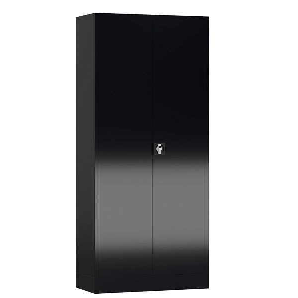 Lüllmann ClassiX Flügeltürenschrank, 1800 x 800 x 380 mm, tiefschwarz, X-530339