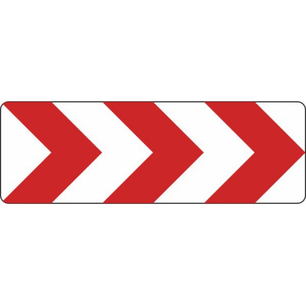 Stein HGS Richtungstafel in Kurven, rechtsweisend, 1500 x 500 mm, Flachform 2 mm, RA2, 625-21-121