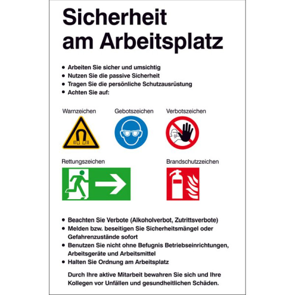 Stein HGS Sicherheitsaushang, Sicherheit am Arbeitsplatz, 43.a9511