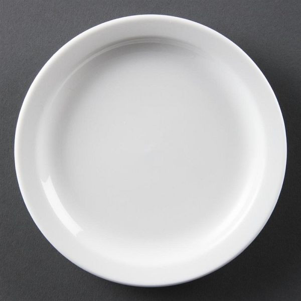 Olympia Whiteware Teller mit schmalem Rand 15cm, VE: 12 Stück, CB486