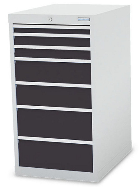 Bedrunka+Hirth Schubladenschrank Tiefe 736 mm, Maße in mm (B x T x H): 555 x 736 x 1019 mm, R 18-24, 7x Schublade, 500/1222V10Z