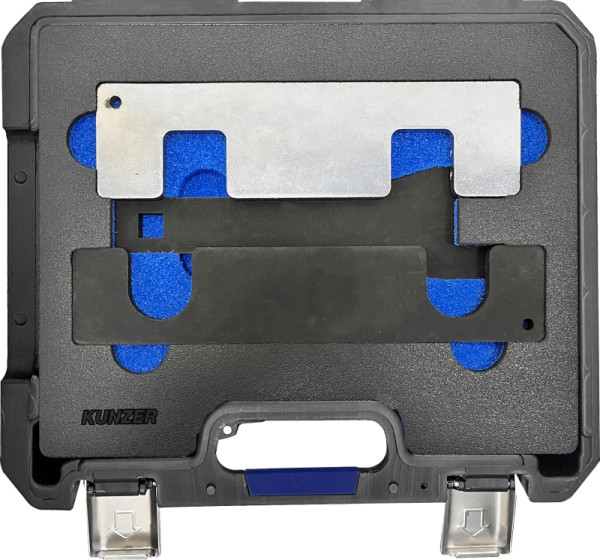 Kunzer Motor-Einstellwerkzeugsatz OPEL / VAUXHALL Für Reparaturarbeiten an 1.0-, 1.4-, 1.5- Liter-Doppelnockenwellen-Benzinmotoren mit Turbolader, 77M511