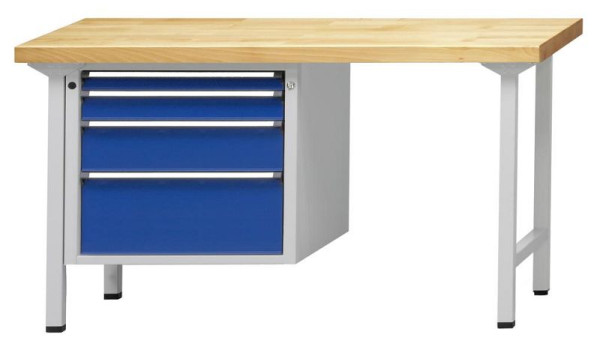 ANKE Werkbänke Kombiwerkbank, Modell 709 V, 1500 x 700 x 890 mm, RAL 7035/5010, BMP 40 mm, 410.225