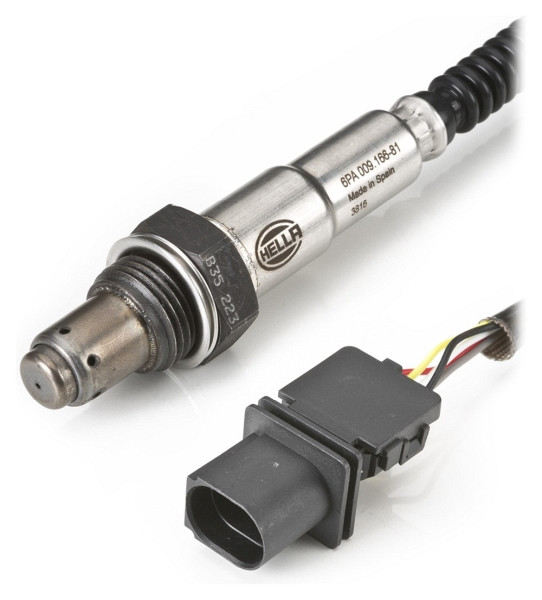 HELLA Lambdasonde, 6-polig, Kabel: 600mm, 6PA 009 166-811