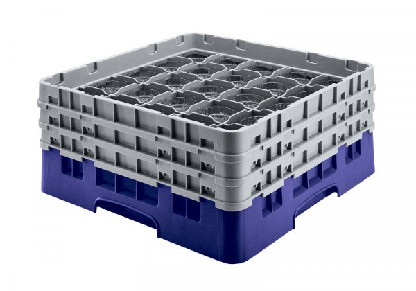 Cambro Spülkorb mit 36 Fächer Camrack® 15,5 cm Marineblau, 36S534186