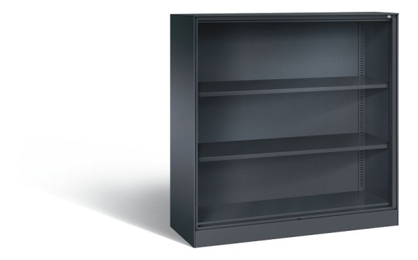 C+P Büroregal Asisto, H1310xB1200xT435mm, Farbe: Schwarzgrau, 3 OH, 140031-000 S10037