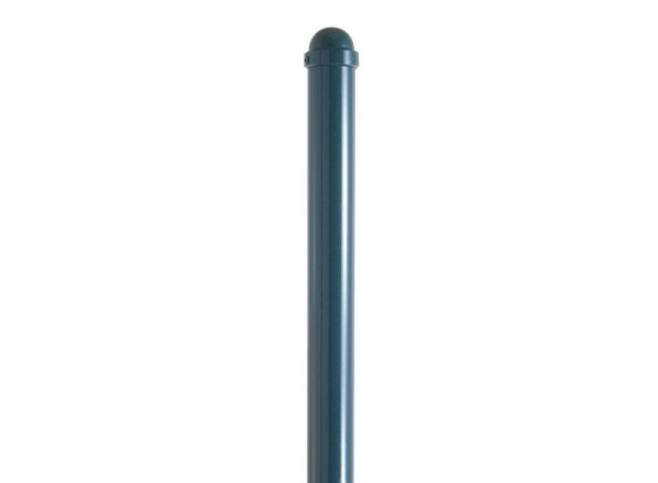 Schake Absperr-Stilpfosten Serie 477B Ø 76 mm, ortsfest, zum Einbetonieren mit Erdanker, Gesamtlänge ca. 1300 mm, ohne Verschluss, ohne Öse, 477B
