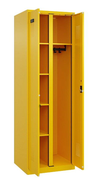 C+P Wäsche-/Garderobenspind Evolo PLUS, 2 Abteile, 1850x600x500mm, 1023/1023, Zylinderschloss, 049600-20 S10049