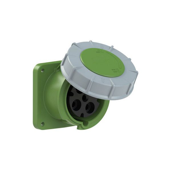 ELSPRO CEE-Einbausteckdose 4polig/63A/>50-500V/2h/IP66/67/schräg, AD5062HS
