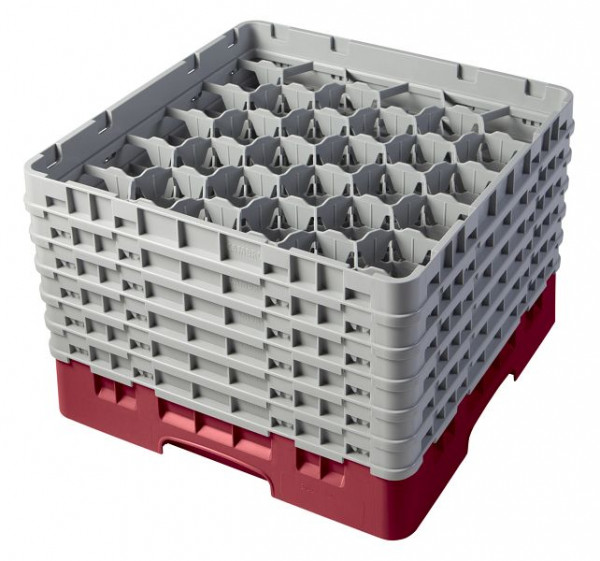 Cambro Spülkorb mit 30 Fächer Camrack® 29,8 cm Preiselbeere, 30S1114416