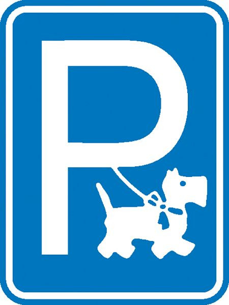 SafetyMarking Hinweisschild, Hundeparkplatz, BxH 15x20 cm, Aluminium, 11.5348