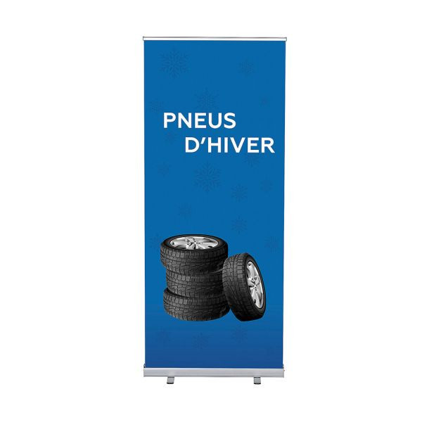 Showdown Displays Roll-Banner Budget 85 Komplettset Winterreifen Französisch, RBB085LSFI559