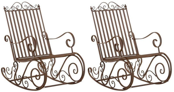 CLP 2er Set Schaukelstühle Smilla, braun, 319684, 4251756467814