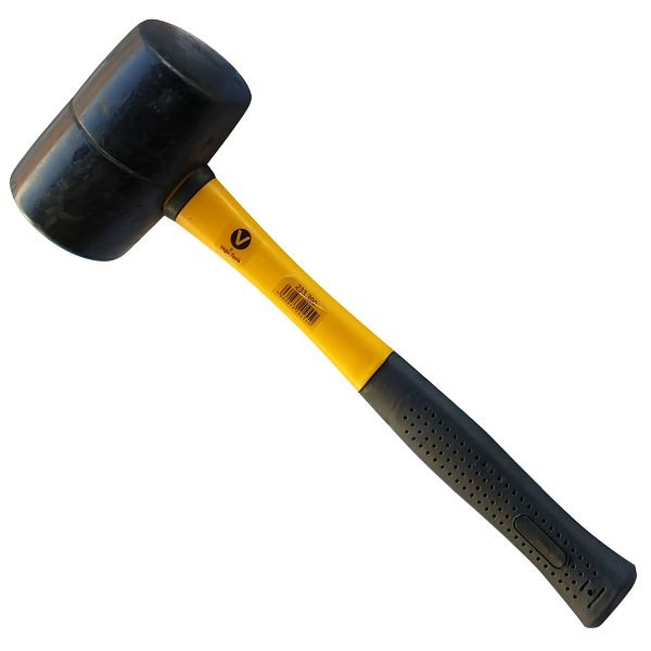VaGo-Tools Gummihammer 370 g Hammer Ausbeulhammer Schonhammer Fiberglasstiel, 233-330x1_rv