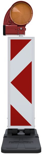 Schake BASt-Bakensystem NOX, 1x BASt Bakenleuchte Lichtaustritt doppelseitig gelb, 1x BAST Bake Folie RA2/B, doppelseitig, 36NOXP2-G2-G