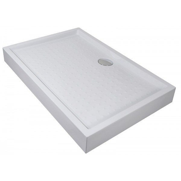 Sanotechnik ABS Eckbrausetasse, Abmessungen 80x120x12,5cm, P128