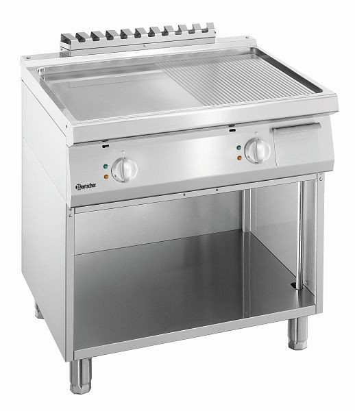 Bartscher Griddleplatte 700, B800 1/2-1/2, Unterbau offen, 286509