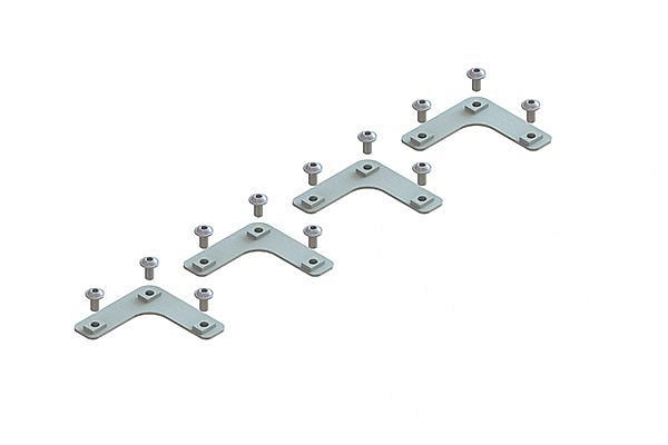 Meta Zubehör Päckchen mit 4 Fixwinkeln und 13 Linsenflanschkopfschrauben, 20084890