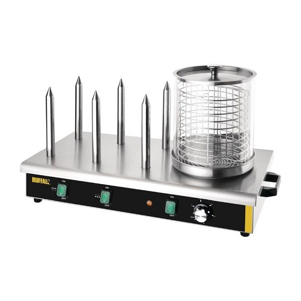 Buffalo Hotdoggerät mit 6 Heizstangen, 450 W, 230 V, DA567