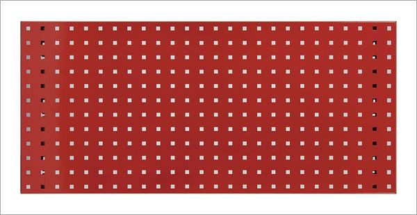 ADB Lochplatte, Maße: 987x456mm, Farbe: rot, RAL 3020, 23032