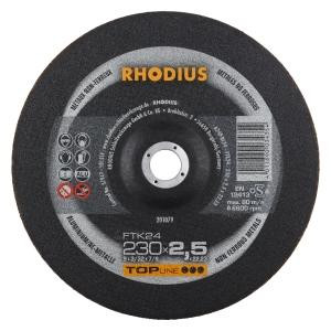 Rhodius TOPline FTK24 Freihandtrennscheibe, Durchmesser [mm]: 230, Stärke [mm]: 2.5, Bohrung [mm]: 22.23, VE: 25 Stück, 201079