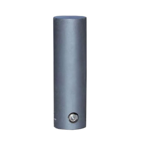 Stein HGS Stilpoller 'Delion', mit Bodenhülse (300 mm) zum Einbetonieren, moosgrün (RAL 6005), herausnehmbar mit 3p-Technologie, mit Dreikant, 40089-03