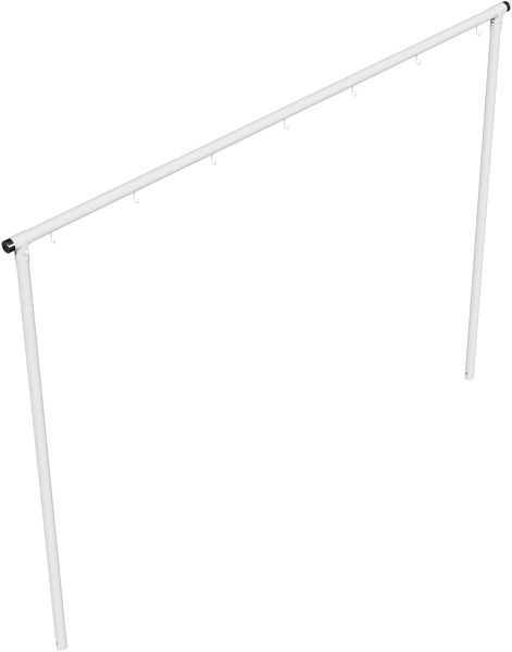 Schake Wäschetrockengerüst, Querrohr 3500 mm 7 Haken einseitig, Stahlrohr Ø 60 mm, 419_4635