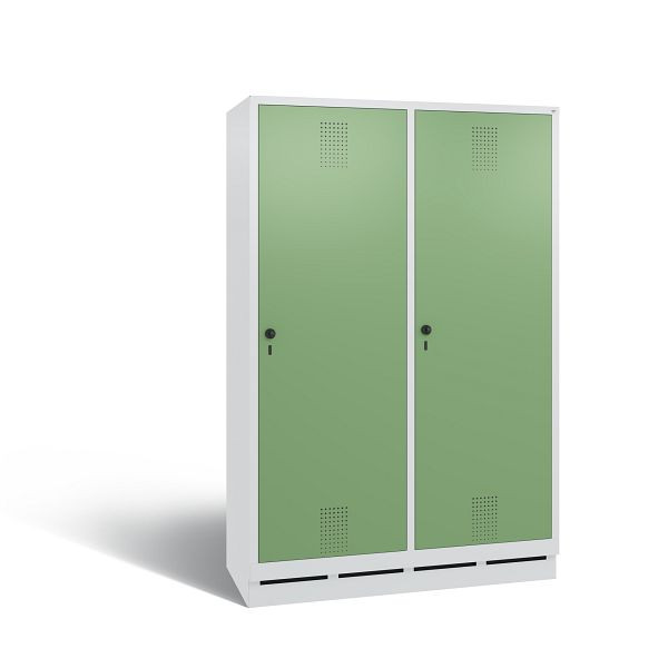 C+P Spind Evolo, 4 Abteile, H1800xB1190xT500 mm, Grau/Resedagrün, 48220-40 S10153