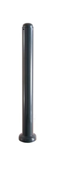Schake Absperr-Stilpfosten Serie 480B Ø 82 mm, umlegbar, selbsteinrastende Verriegelung zum Einbetonieren, Profilzylinderschloss, 480UZHB