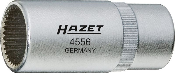 Hazet Druckventilhalter-Werkzeug, Vierkant hohl 12,5 mm (1/2 Zoll), Außen-Vielzahn Profil, 17.9 x 20 mm, 4556