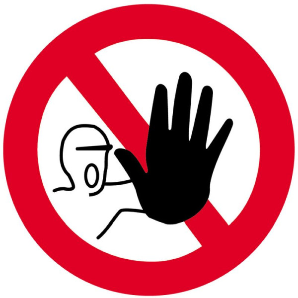 Stein HGS Sonderschild, Zutritt für unbefugte verboten, Ø 420 mm, 14941