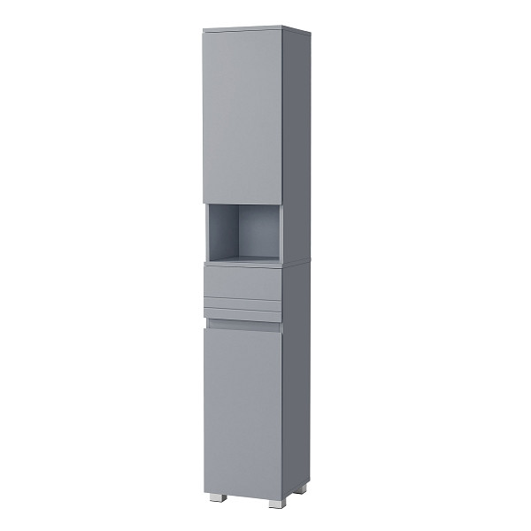 SONGMICS Lagerschrank, Hell Grau, 30x30x170 cm, BBC560P36