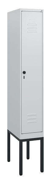 C+P Umkleidespind Classic PLUS, Gestell, 1950x300x500mm, 7035/7035, Drehriegel, 0800305-10 S10009