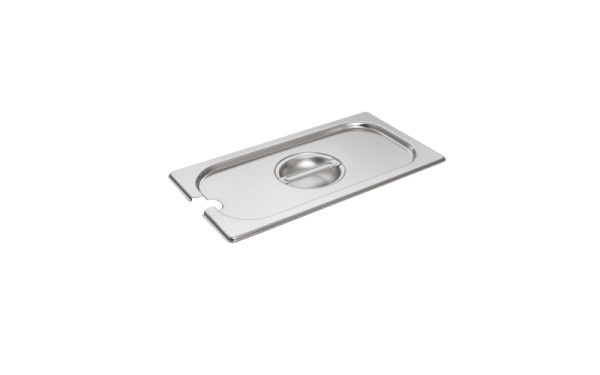 Schneider GN Deckel Edelstahl, mit Löffelaussparung, GN 1/3, 530237, 4028574301848