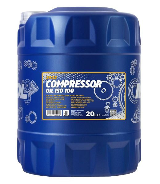 MANNOL 2902 Kompressoröl ISO 100, VE: 20 l, MN2902-20